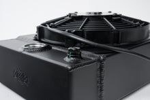 Load image into Gallery viewer, CSF 7065B FITS: Universal Drag Race / Tuck Radiator w/9in Spal Fan 10.5in H x 10in L x 3.6in W Black Radiators