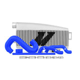 Mishimoto MMTMIC-WRX-01SLBL FITS: Intercoolers FITS: Subaru 02-07 WRX/04-07 STi Top-Mount Intercooler Kit Powder Coated Silver & Blue Hoses Intercoolers