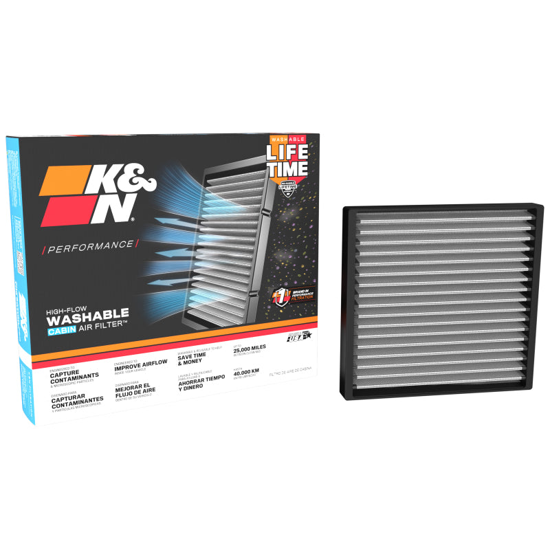 K&N Engineering VF2047 FITS:K&N 13-15 Audi A3 1.6L/1.8L/2.0L / 12-15 VW Golf VII 1.6L/2.0L Cabin Air Filter Cabin Air Filters