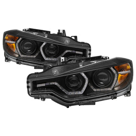 SPYDER 5084347 FITS: 12-14 BMW F30 3 Series 4DR Projector Headlights LED DRL Black (PRO-YD-BMWF3012-DRL-BK) Headlights