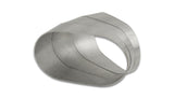 Vibrant 13580 FITS: Horizontal 304 SS Oval Pie Cuts 3.5in OD Tight 45 Degree Elbow Steel Tubing