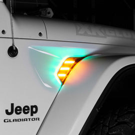 XKGLOW XK-VENT-RGB-KIT FITS:XK Glow XKchrome JEEP Air Vent Light Light RGB + Amber Turn Signal & Running Light Accessories and Wiring
