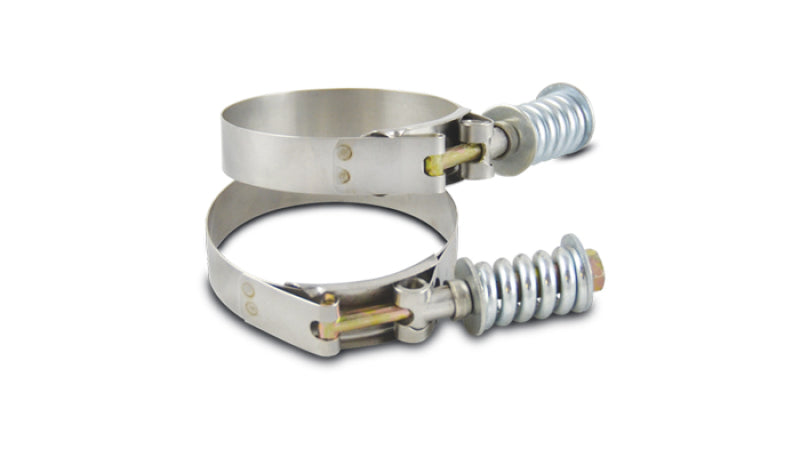 Vibrant 27830 FITS: SS T-Bolt Clamps Pack of 2 Size Range: 3.22in to 3.52in OD For use w/ 3in ID Coupling Clamps
