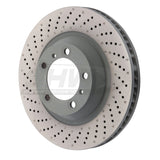 SHW Performance PFL39911 FITS:SHW 15-16 Porsche 911 Carrera4 GTS 3.8L w/o Ceramic Brake Left Frt Drill-Dimp MB Rotor (99135140301) Brake Rotors Drilled