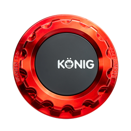 Konig CAPMRK1R FITS: MRK1 Anodized Red Gear Cap w/ Logo Wheel Center Caps