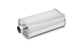 Vibrant 1100 FITS: 2in In/Out Center/Center Stainless Steel StreetPower Oval Muffler Muffler