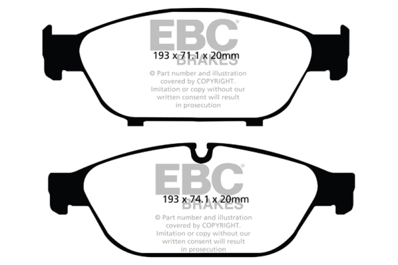 EBC DP32086C FITS: 12+ Audi A6 Quattro 3.0 Supercharged Redstuff Front Brake Pads Brake Pads Performance