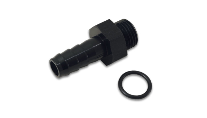 Vibrant 11317 FITS: Aluminum Male -6AN ORB to 3/8in Barb w/O-Ring Anodized Black Fittings