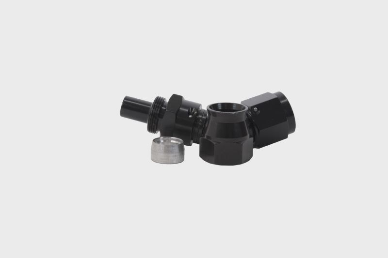 Aeromotive 15354 FITS: PTFE Hose End AN-08 45 Deg Black Anodized Fittings