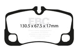 EBC 09-12 Porsche 911 (997) (Cast Iron Rotor only) 3.6 Carrera 2 Yellowstuff Rear Brake Pads