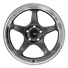 Load image into Gallery viewer, Konig HP88514356 FITS: Hyperspec 18x8 5X114.3 ET35 Anthracite Metallic Wheel w/ Mirror Machined Lip Wheels Cast