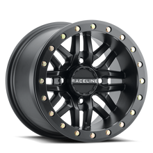 Load image into Gallery viewer, Raceline A91B-47056-52 FITS: A91B Ryno 14x7in / 4x156 BP / 10mm Offset / 132.5mm Bore Satin Black Beadlock Wheel Wheels Cast