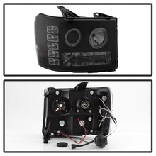 Load image into Gallery viewer, SPYDER 5078506 FITS: GMC Sierra 1500/2500 07-13 Projector Headlights LED Halo- LED Blk Smke PRO-YD-GS07-HL-BSM Headlights