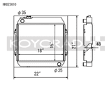 Koyo 68-72 Nissan Skyline L20 I6 MT (KGC10) Radiator (SK-C13 Required)