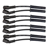 Moroso GM LS 5.7L/6.0L/6.2L/7.0L Ultra 350 8mm Multi-Angle Boot Ignition Spark Plug Wire Set - Black