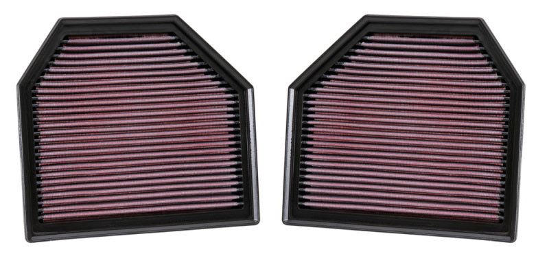 K&N Engineering 33-2488 FITS:K&N Replacement Air Filter for 11-14 BMW M5/M6 4.4L V8 / 2015 M4/M3 3.0L I6 (2 per box) Air Filters Drop In