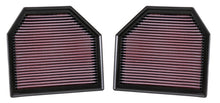 Load image into Gallery viewer, K&amp;N Engineering 33-2488 FITS:K&amp;N Replacement Air Filter for 11-14 BMW M5/M6 4.4L V8 / 2015 M4/M3 3.0L I6 (2 per box) Air Filters Drop In