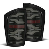 AlphaRex 680090 FITS: 16-21 Toyota Tacoma LUXX LED Taillights Blk w/Activ Light/Seq Signal Tail Lights