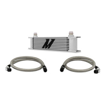 Load image into Gallery viewer, Mishimoto MMOC-U FITS: Oil Coolers FITS: Universal 10 Row Oil Cooler Kit (Metal Braided Lines) Oil Coolers