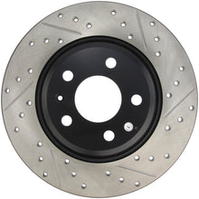 Load image into Gallery viewer, Stoptech 127.33127L FITS:StopTech Power Slot 09-10 Audi A4/A4 Quattro / 08-10 A5 / 10 S4 Rear Left Drilled &amp; Slotted Rotor Brake Rotors Slot &amp; Drilled