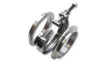 Load image into Gallery viewer, Vibrant 1493 FITS: T304 SS V-Band Flange Assembly for 4in O.D. Tubing incl 2 V-Band flanges &amp; 1 V-Band Clamp Flanges