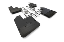 Load image into Gallery viewer, Rally Armor MF104-BLK-MBK FITS: 19-24 Jeep JT Gladiator (Mojave/Rubicon) Black Mud Flap w/Metallic Black Logo Mud Flaps
