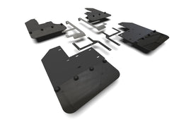 Rally Armor MF104-BLK-MBK FITS: 19-24 Jeep JT Gladiator (Mojave/Rubicon) Black Mud Flap w/Metallic Black Logo Mud Flaps