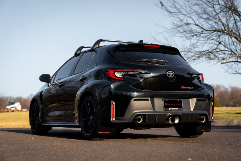 Rally Armor MF89-UR-BLK-WH FITS: 23-25 Toyota GR Corolla Black UR Mud Flap w/White Logo Mud Flaps