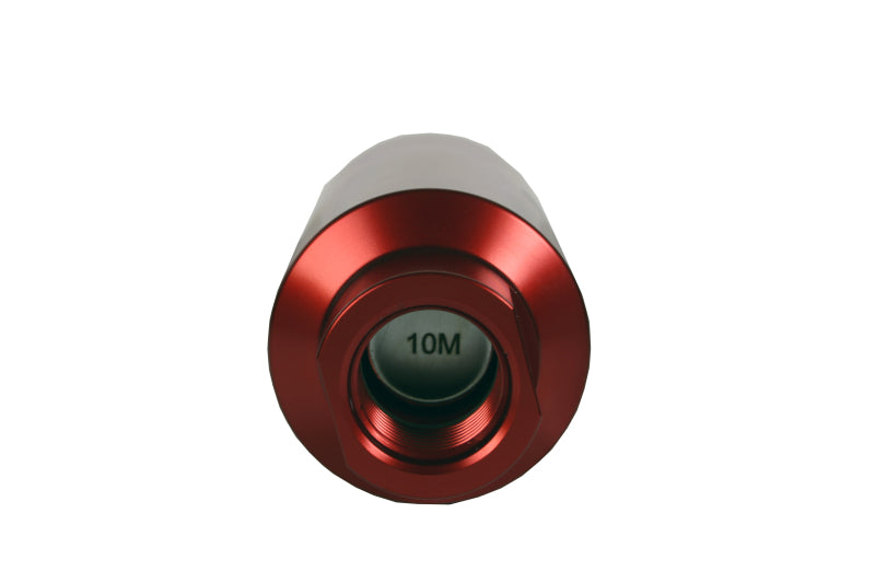 Aeromotive 12340 FITS: In-Line Filter (AN-10) 10 Micron Microglass Element Red Anodize Finish Fuel Filters