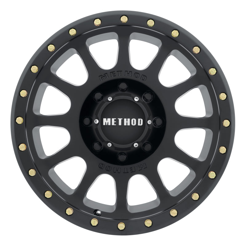 Method Wheels MR30578580500 FITS:Method MR305 NV 17x8.5 0mm Offset 8x6.5 130.81mm CB Matte Black Wheel Wheels Cast