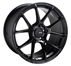 Enkei 522-885-6538BK FITS: TS-V 18x8.5 5x114.3 38mm Offset 72.6mm Bore Gloss Black Wheel Wheels Cast