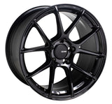 Enkei 522-885-6538BK FITS: TS-V 18x8.5 5x114.3 38mm Offset 72.6mm Bore Gloss Black Wheel Wheels Cast