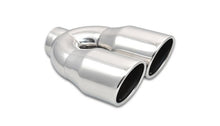 Load image into Gallery viewer, Vibrant 1326 FITS: 2.5in ID Dual 3.5in OD Round SS Exhaust Tip (Single Wall Angle Cut) Tips
