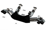 Borla 140839BC FITS: 2020 Chevrolet Corvette C8 6.2 ATAK 3in Exhaust System Dual Round Rolled A/C Black Chrome Tips