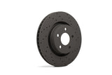Hawk Performance HTC4847 FITS:Hawk Talon 2009 Volkswagen CC Drilled and Slotted Front Brake Rotor Set Brake Rotors Slot & Drilled