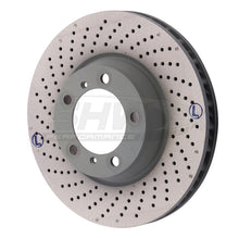 Load image into Gallery viewer, SHW Performance PFL30922 FITS:SHW 2012 Porsche 911 Carrera4 GTS 3.8L w/o Ceramic Brakes Left Frt Drill-Dimp MB Rotor (99635140904) Brake Rotors Drilled