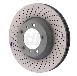 SHW Performance PFL30922 FITS:SHW 2012 Porsche 911 Carrera4 GTS 3.8L w/o Ceramic Brakes Left Frt Drill-Dimp MB Rotor (99635140904) Brake Rotors Drilled
