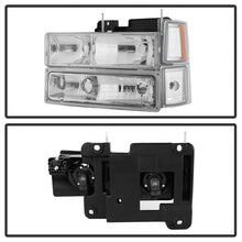 Load image into Gallery viewer, SPYDER 5069535 FITS:xTune Chevy Suburban 94-98 Headlights w/ Corner &amp; Parking Lights 8pcs Chrome HD-JH-CCK88-AM-C-SET Headlights