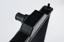 Load image into Gallery viewer, CSF 7075B FITS: 96-07 Mitsubishi Evo 4/5/6/7/8/9 Full-Slim Radiator w/12in Fan &amp; Shroud/-16AN Black Radiators