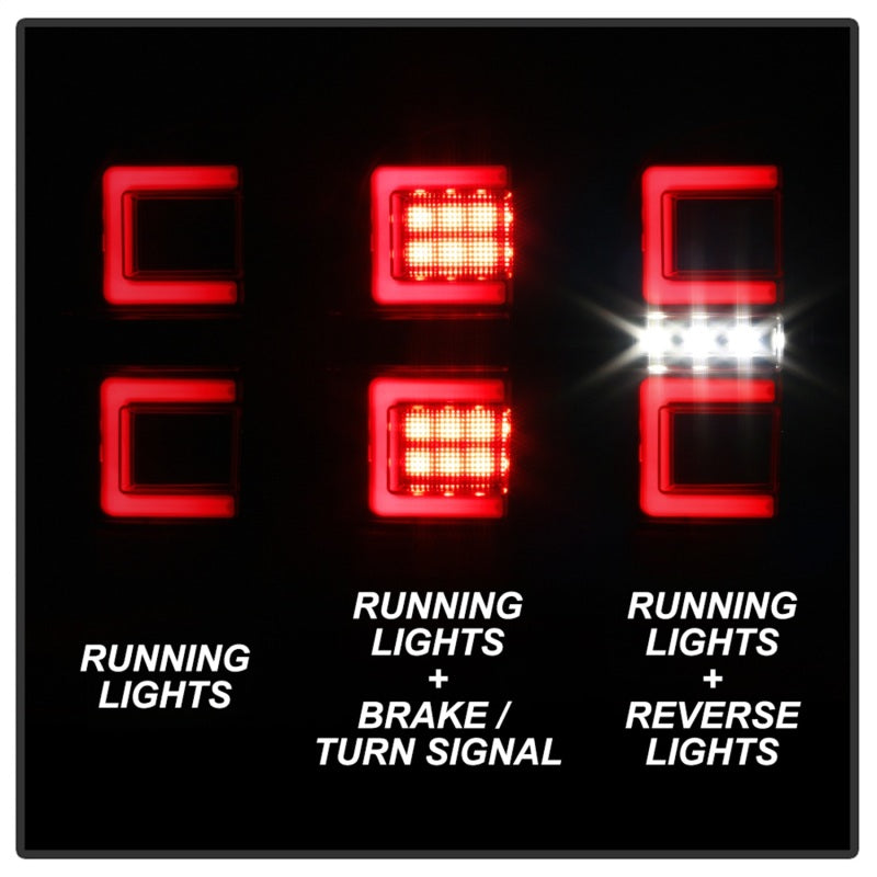 SPYDER 5085740 FITS: 16-17 Toyota Tacoma LED Tail Lights Black Smoke (ALT-YD-TT16-LED-BSM) Tail Lights