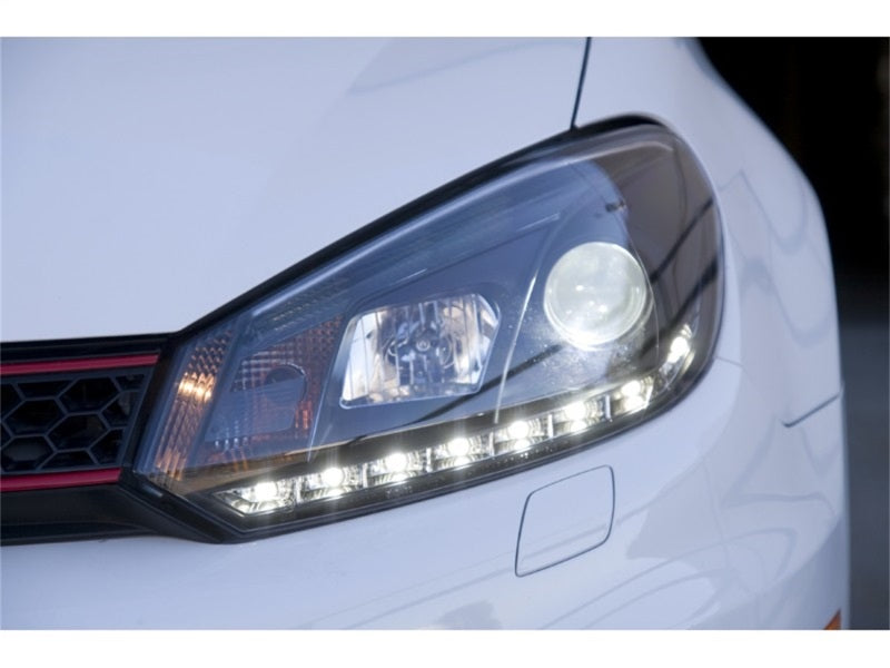 SPYDER 5012111 FITS: Volkswagen Golf/GTI 10-13 Projector Headlights Halogen Model- DRL Blk PRO-YD-VG10-DRL-BK Headlights