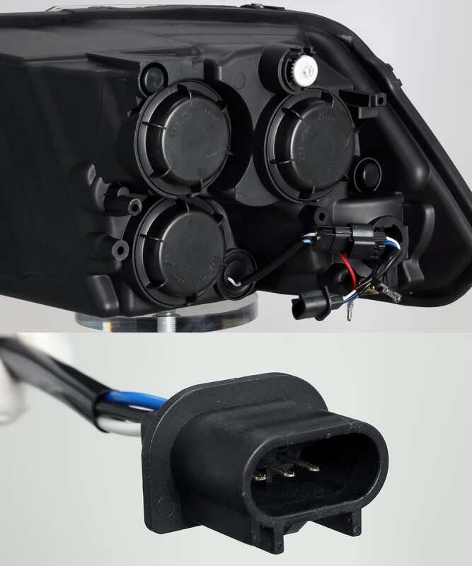 AlphaRex 880542 FITS: 09-18 Dodge Ram 1500 PRO-Series Projector Headlights Plank Style Alpha Blk w/Seq Signal/DRL Headlights