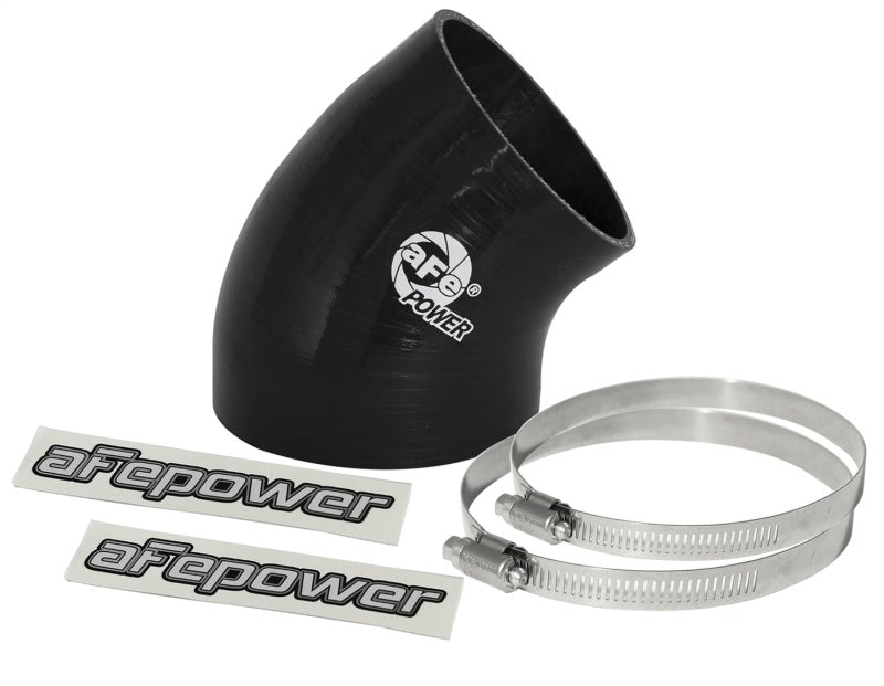 aFe 59-00047 FITS: MagnumFORCE Cold Air Int Sys Spare Parts Kit (4-3.5in ID x 40 Deg) Elbow Reducing Coupler Blk Air Intake Components