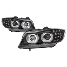 Load image into Gallery viewer, SPYDER 5086495 FITS: 09-12 BMW E90 3-Series 4DR HID w/ AFS Only LED Turn Black PRO-YD-BMWE9009-AFSHID-BK Headlights