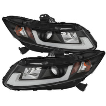 Load image into Gallery viewer, SPYDER 5076519 FITS: 12-14 Honda Civic (Excl. 2014 Coupe) Projector Headlights Lgtbr DRL Black PRO-YD-HC12-DRL-BK Headlights