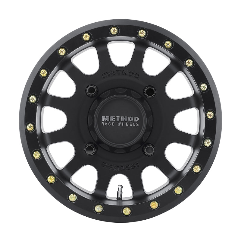 Method Wheels MR40147046543B FITS:Method MR401 UTV Beadlock 14x7 / 4+3/13mm Offset / 4x156 / 132mm CB Matte Black Wheel Wheels Cast
