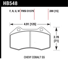 Load image into Gallery viewer, Hawk Performance HB548U.510 FITS:Hawk Renault Clio / Cobalt SS DTC-70 Front Brake Pads Brake Pads Racing