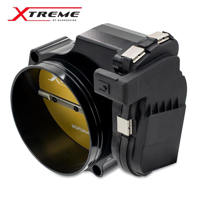 BLOX Racing BXIM-00255-BK FITS: 2015+ Dodge Hellcat / Jeep Trackhawk 6.2L 105mm Electronic Billet Throttle Body Black Throttle Bodies