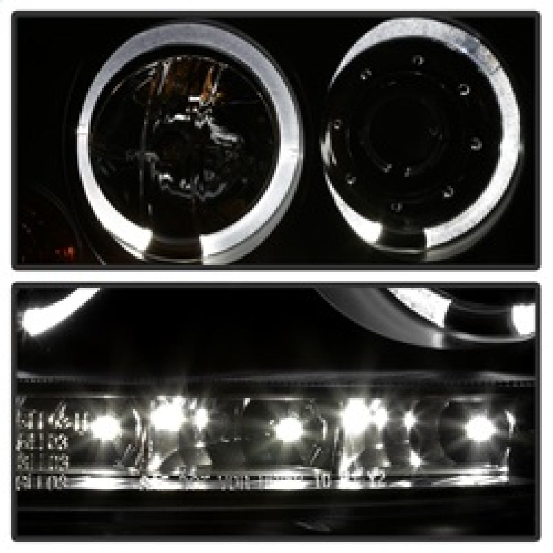 SPYDER 5012098 FITS: Volkswagen GTI 06-09/Jetta 06-09 Halogen Model Only LED Halo DRL Black PRO-YD-VG06-HL-BK Headlights