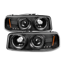 Load image into Gallery viewer, SPYDER 5009357 FITS: GMC Sierra 1500/2500/3500 99-06 Projector Headlights LED Halo LED Black PRO-YD-CDE00-HL-BK Headlights
